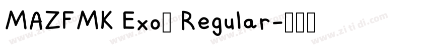 MAZFMK Exo2 Regular字体转换